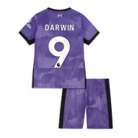 Liverpool Darwin Nunez #9 3rd trikot Kinder 2023-24 Kurzarm (+ Kurze Hosen)